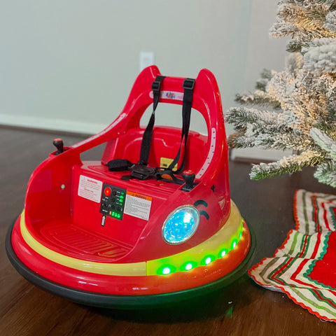 12V Kids Electric Bumper Car for Toddlers with 360° Spin and Remote