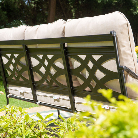 American Style Elegant Back Pattern Patio Sofa Set