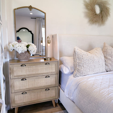 Natural Rattan Storage Cabinet and Chest of Drawers