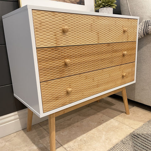 Elegant Bamboo 3 Drawer Chest