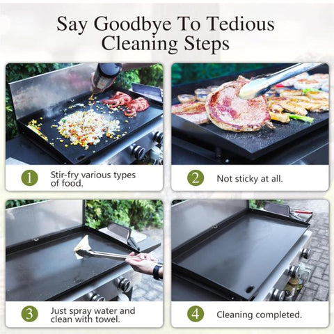 Outdoor Detachable Gas Griddle Grill– Perfect for BBQs, Cooking & Parties