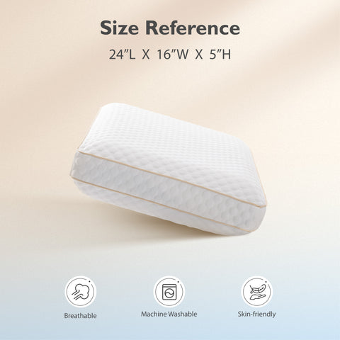Ergonomic Dual-Firmness Memory Foam Pillow with Better Support