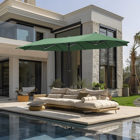 13ft Large Double-Sided Outdoor Patio Umbrella