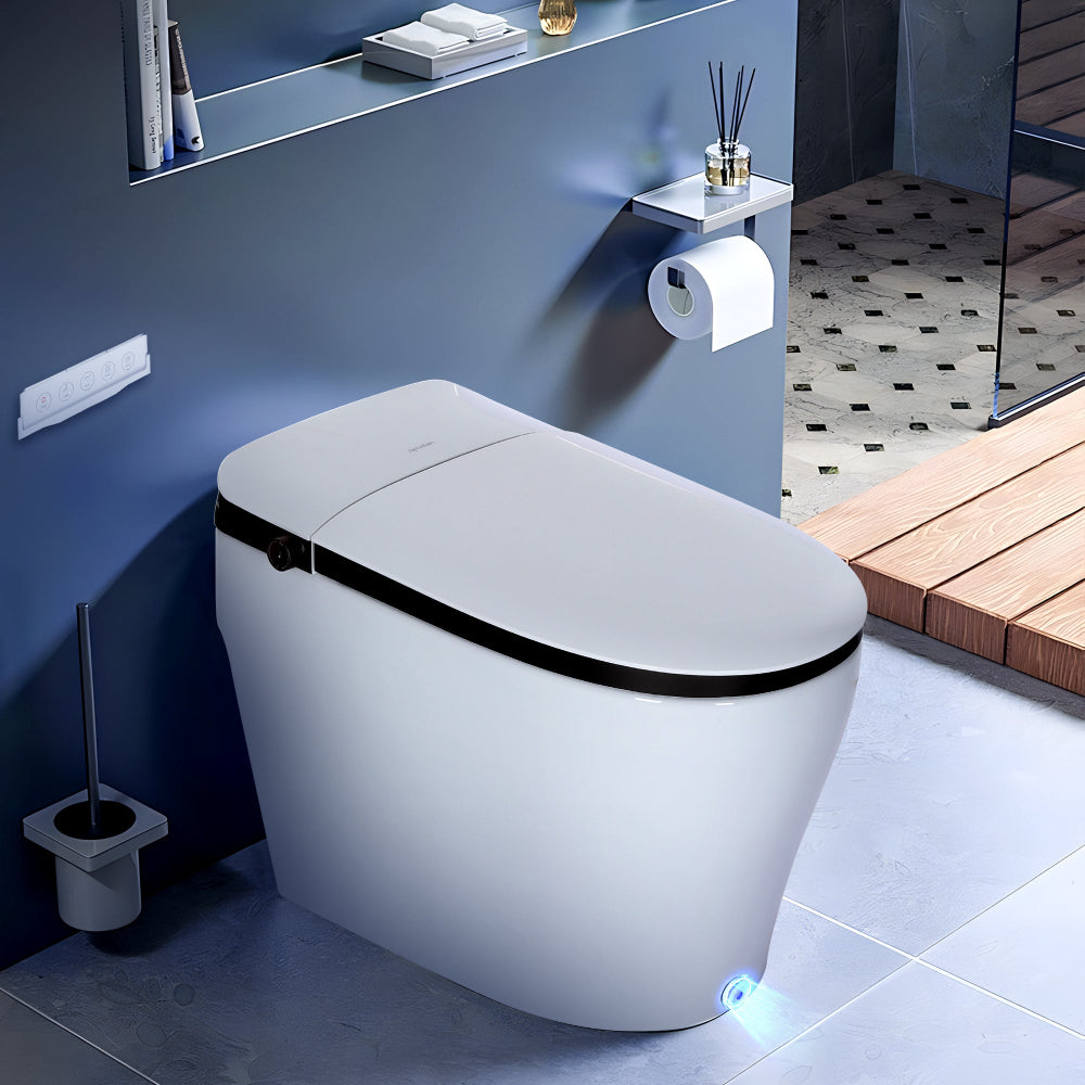 one piece bidet smart  tankless toilet