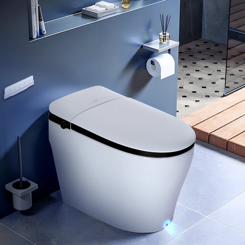 one piece bidet smart  tankless toilet