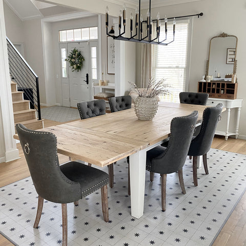 Elevate your dining space with our classic design PU Leather Dining Chairs, embodying simplicity and elegance.