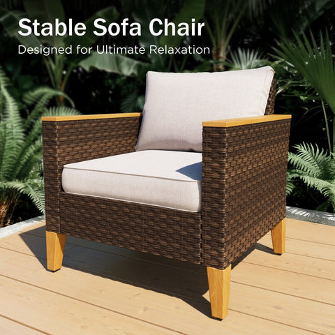 12-Piece Luxury Rattan Outdoor Sofa Sectional