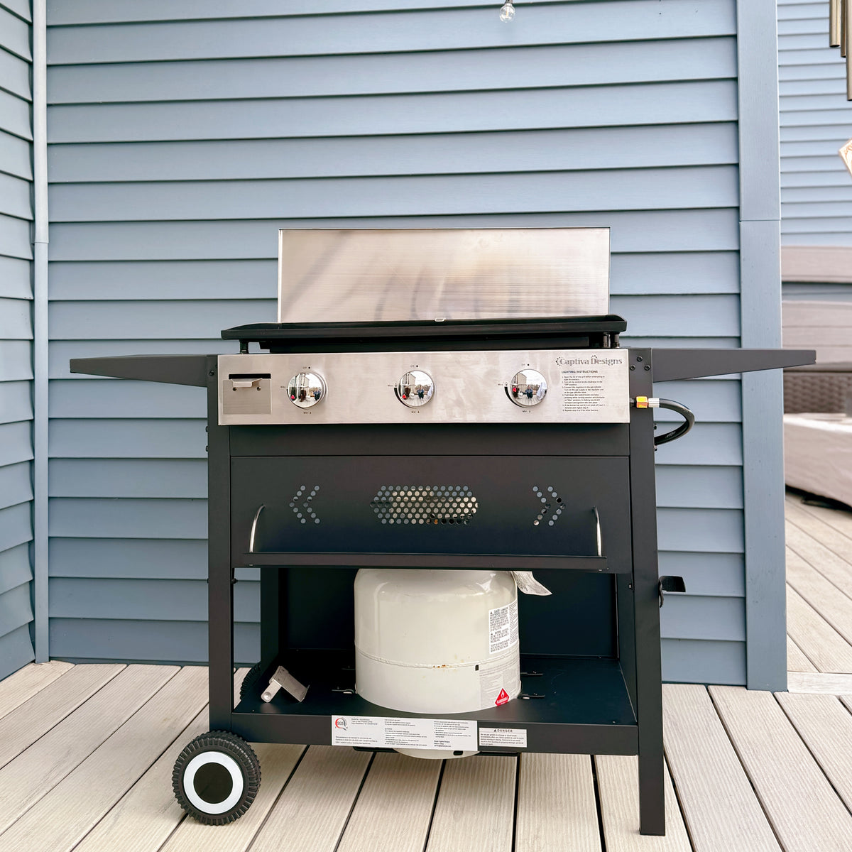 Outdoor Detachable Gas Griddle Grill– Perfect for BBQs, Cooking & Parties