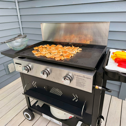 Outdoor Detachable Gas Griddle Grill– Perfect for BBQs, Cooking & Parties
