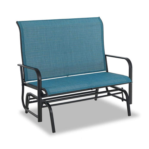 Peacock Blue Love-seat Glider
