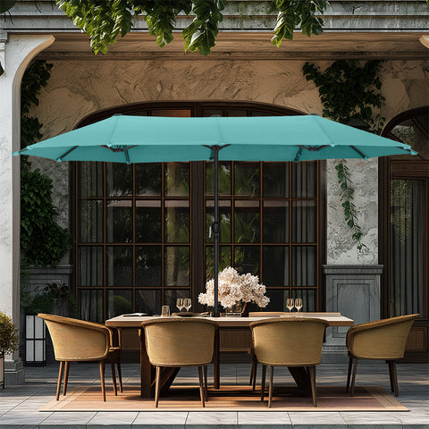 13ft Large Double-Sided Outdoor Patio Umbrella