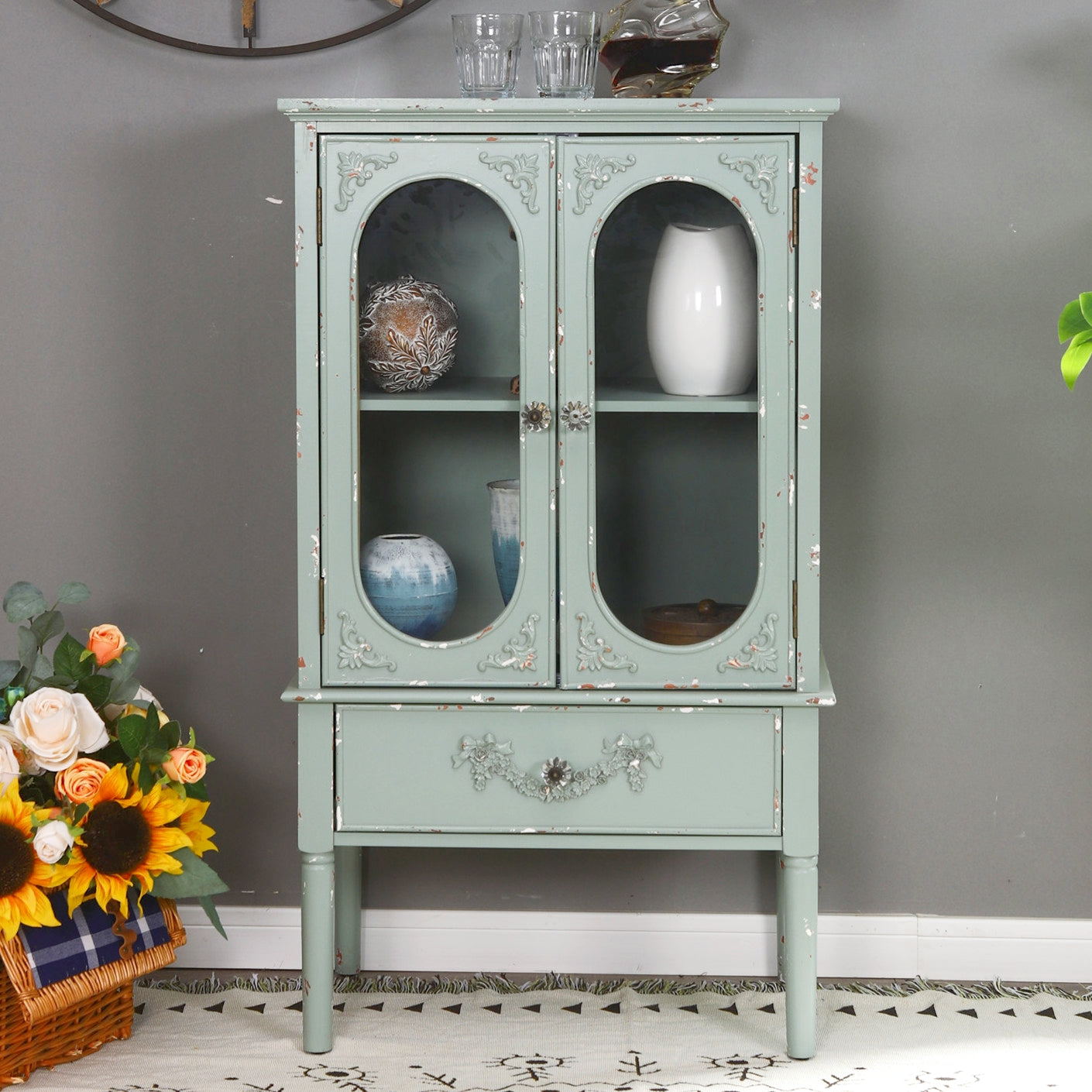 Vaillancourt Accent Cabinet Antique Sideboard