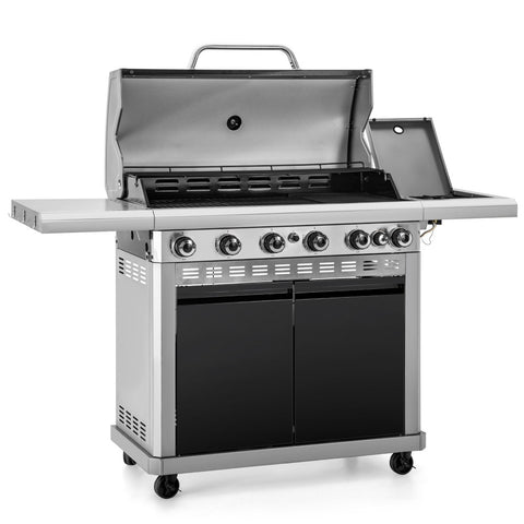 6-Burner 740 sq.in. Extra Large Gas BBQ Grill with Griddle & Side Burner
