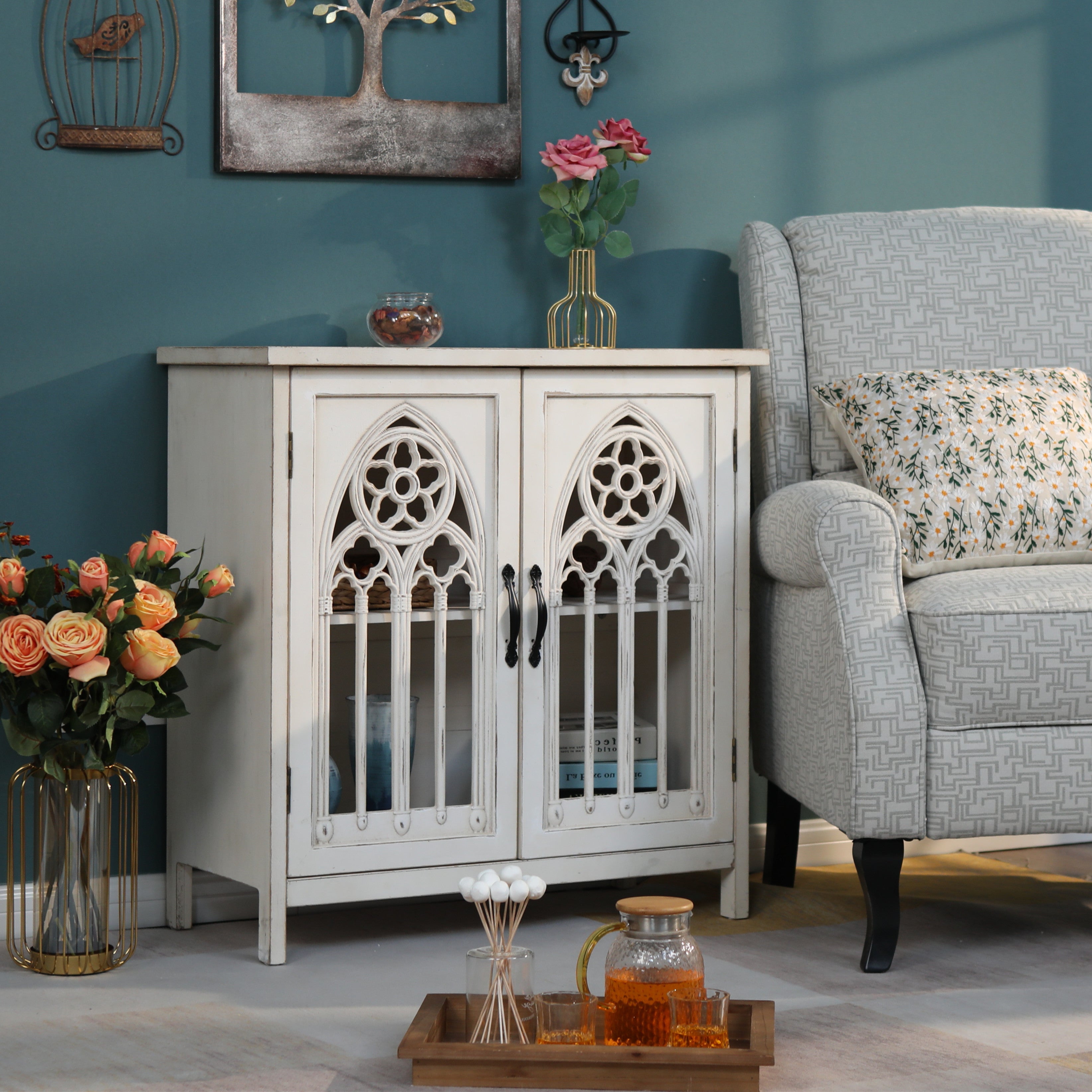 Meet the Warm White 2 Door Accent Cabinet | MFSTUDIO – a design fit for the home of your dreams. Get free shipping and save more!