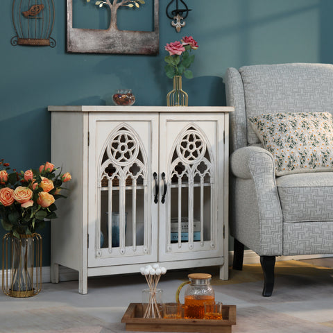 Meet the Warm White 2 Door Accent Cabinet | MFSTUDIO – a design fit for the home of your dreams. Get free shipping and save more!