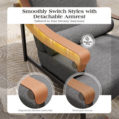 5-Seater Outdoor Conversation Sofa Set with Extra Thick Cushion and 2 Coffee Table