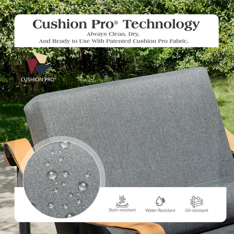 5-Seater Outdoor Conversation Sofa Set with Extra Thick Cushion and 2 Coffee Table