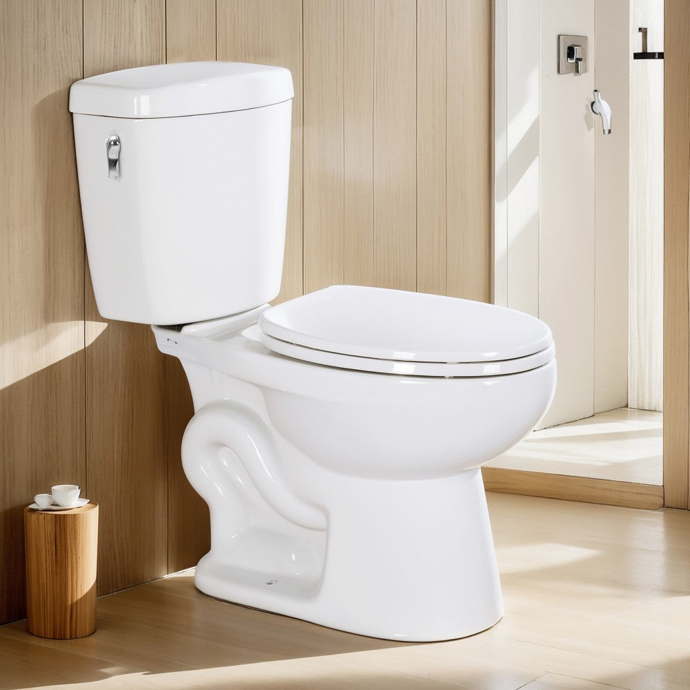 Two-piece Single/Dual Flush 17" Elongated Standard Bathroom Toilet
