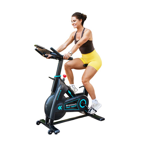 Exercise Bike with Low Noise, Heart Rate Handle and LCD Monitor