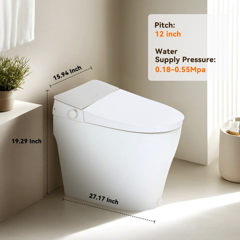 TSUNAMI FLUSH One Piece Smart Bidet Toilet With Unique Health Care Wash Mode