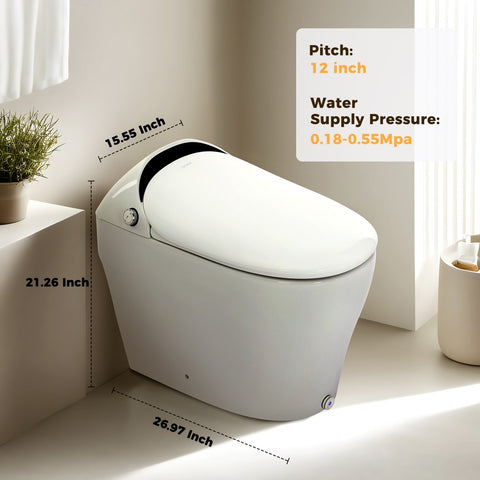 TSUNAMI FLUSH One Piece Smart Bidet Toilet With Unique Health Care Wash Mode