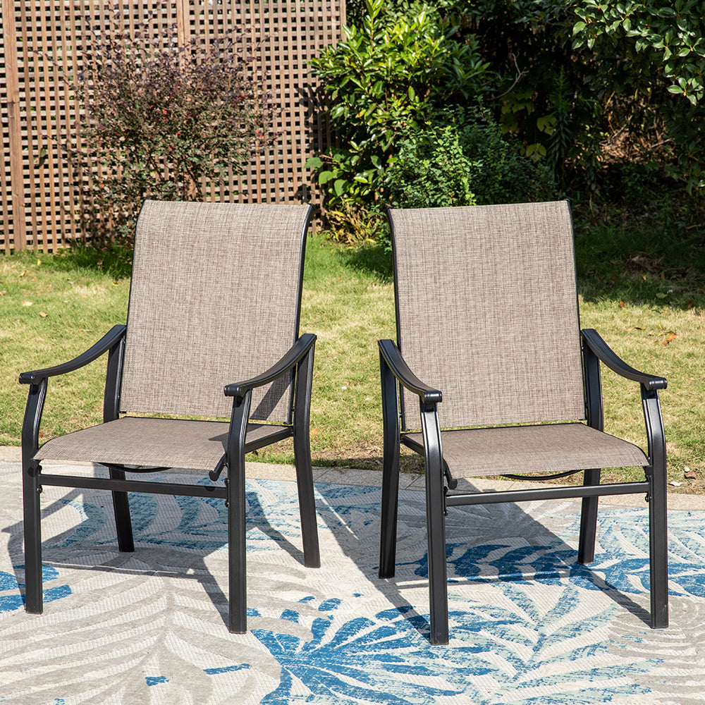 Fixed & Swivel Ergo Sling Patio Chairs