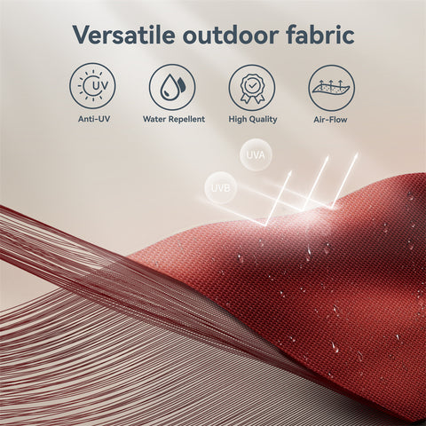 15ft Extra Large Double-Sided Patio Umbrella with Solar Powered LED Lights (Base Included)