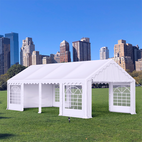 13'x26' Scalloped Valance Party Tent Canopy Shelter with Heavy Duty Design (Includes Carry Bag)