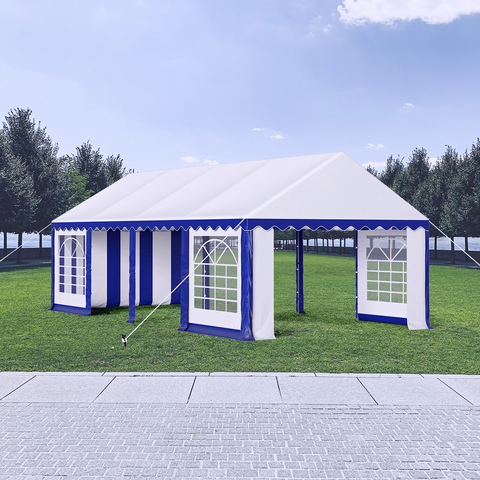 13'x26' Scalloped Valance Party Tent Canopy Shelter with Heavy Duty Design (Includes Carry Bag)