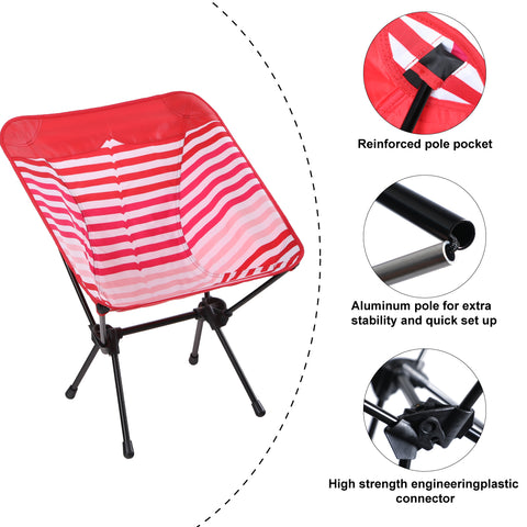 Ultralight Portable Folding Camping Chairs With Carry Bag
