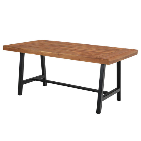 Outdoor Acacia Wood Dining Set, Modern Outdoor Dining Furniture