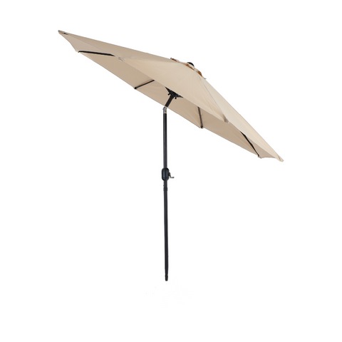 Manual-tilted Outdoor Patio Umbrella with Crank Handle