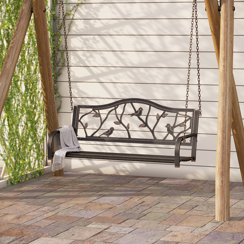 Porch Swing Seat with Hanging Chains, Patio Swing Bench