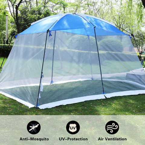 Mesh Screen Room 13 ft x 9 ft x 7 ft Beach Tent