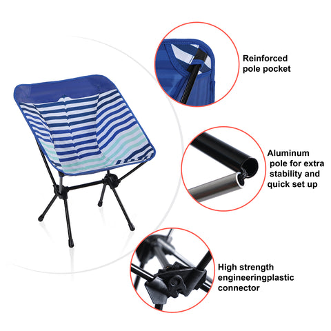 Ultralight Portable Folding Camping Chairs With Carry Bag