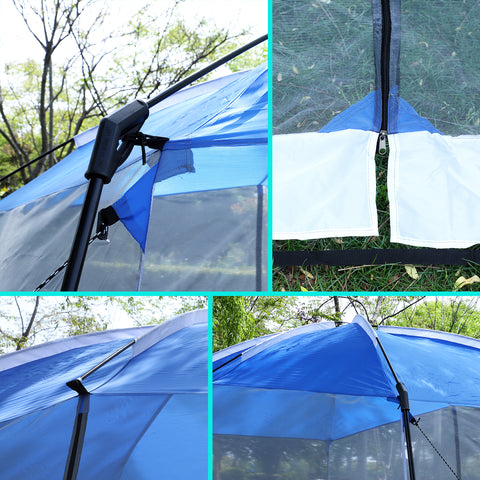 Mesh Screen Room 13 ft x 9 ft x 7 ft Beach Tent