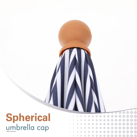 7ft Auto-Tilt Beach Tassel Umbrella With Handy Carry Bags