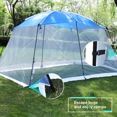 Mesh Screen Room 13 ft x 9 ft x 7 ft Beach Tent