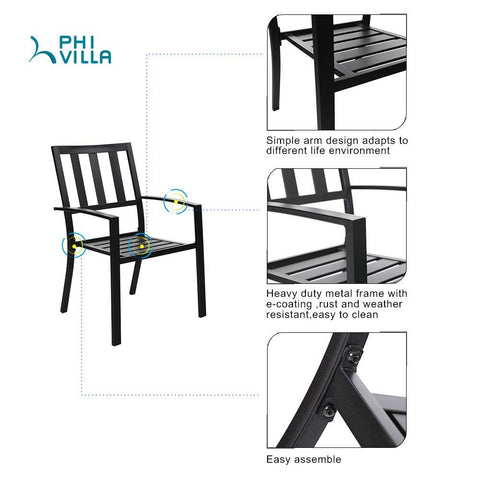 9-piece / 7-piece Patio Dining Sets Expandable Table and Classic Steel Chairs