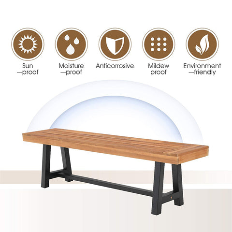 Outdoor Acacia Wood Dining Set, Modern Outdoor Dining Furniture