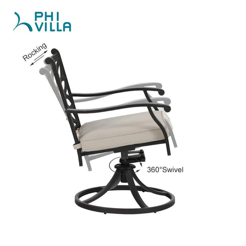 Cast Aluminum Patio Dining Chairs