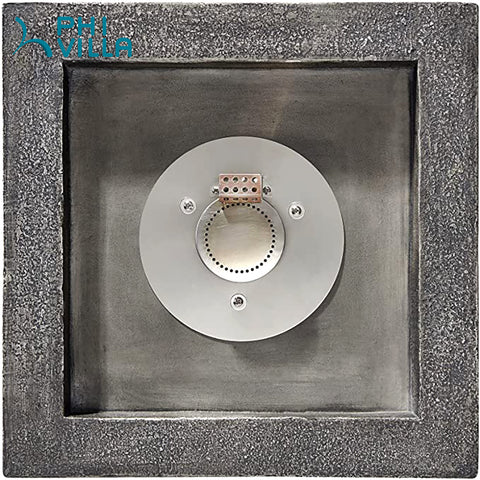 18 inch, 30000BTU Outdoor Square Terrafab Gas Fire Column with Waterproof Cover and Touch-up Pen
