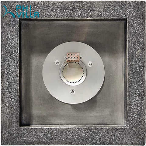 18 inch, 30000BTU Outdoor Square Terrafab Gas Fire Column with Waterproof Cover and Touch-up Pen