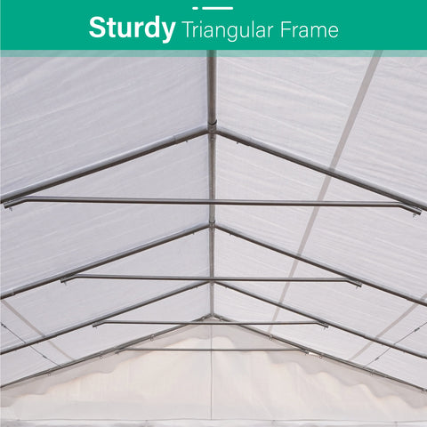 13'x26' Scalloped Valance Party Tent Canopy Shelter with Heavy Duty Design (Includes Carry Bag)