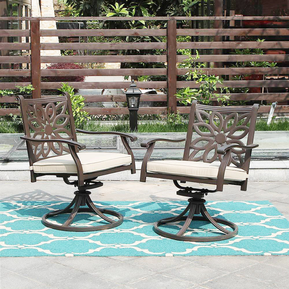 Cast Aluminum Patio Dining Chairs