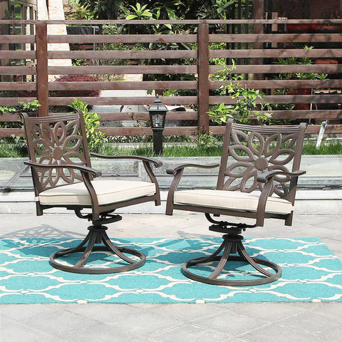 Cast Aluminum Patio Dining Chairs