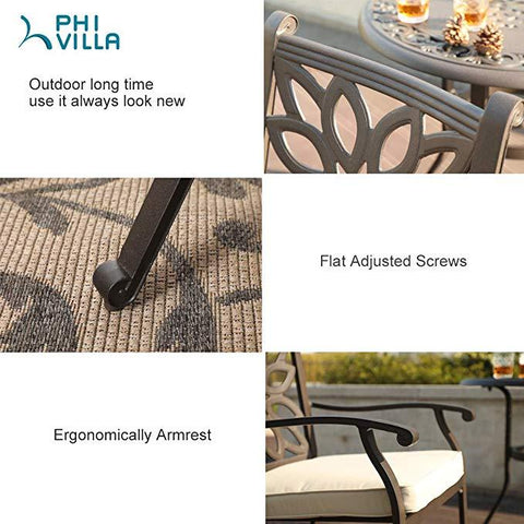 Cast Aluminum Patio Dining Chairs
