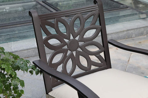Cast Aluminum Patio Dining Chairs