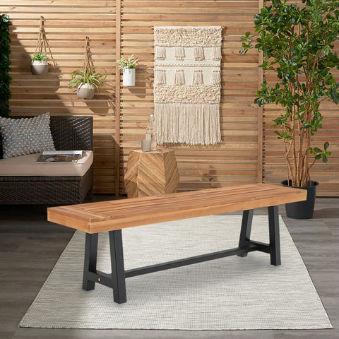 Outdoor Acacia Wood Dining Set, Modern Outdoor Dining Furniture