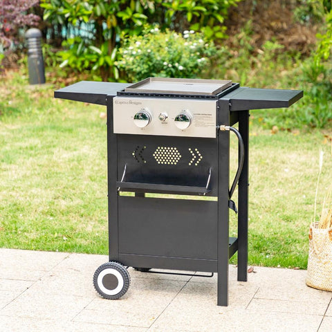 Outdoor Detachable Gas Griddle Grill– Perfect for BBQs, Cooking & Parties